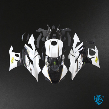 Yamaha YZF R3-YZF R25 (2019-2021) Black & White - MERGEment Motorcycle Fairings Kit