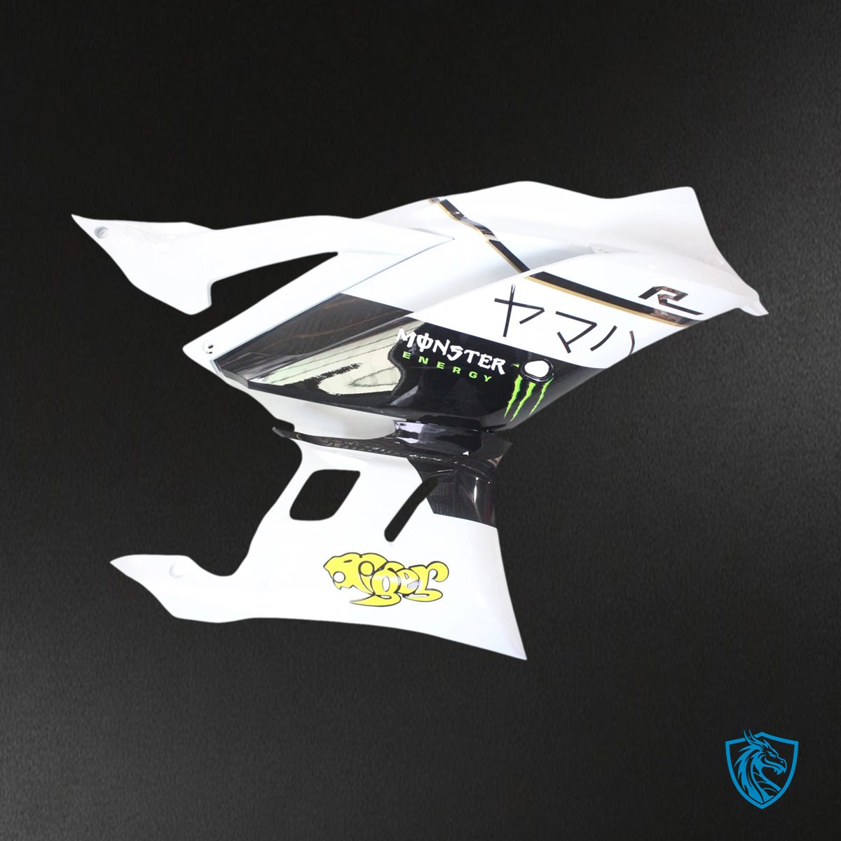 Yamaha YZF R3-YZF R25 (2019-2021) Black & White - MERGEment Motorcycle Fairings Kit