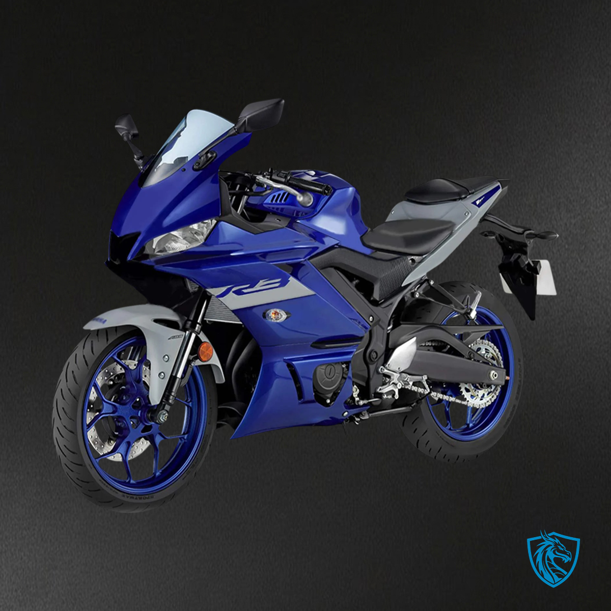 Yamaha YZF R3-YZF R25 (2019-2021) Black & Blue Style1 Fairing Kit | ABS Bodywork