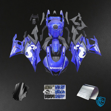 Yamaha YZF R3-YZF R25 (2019-2021) Black & Blue Style2 Fairing Kit - Aftermarket ABS Bodywork