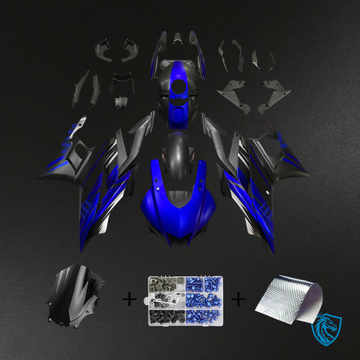 Yamaha YZF R3-YZF R25 (2019-2021) Black & Blue Style7 - Custom ABS Fairing Set