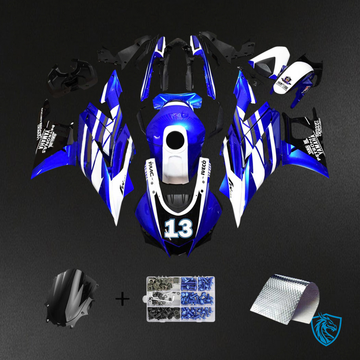 Yamaha YZF R3-YZF R25 (2019-2021) Blue & White Style2 - Custom ABS Fairing Set