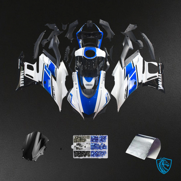 Yamaha YZF R3-YZF R25 (2019-2021) Blue & White Style3 Fairing Kit | ABS Bodywork