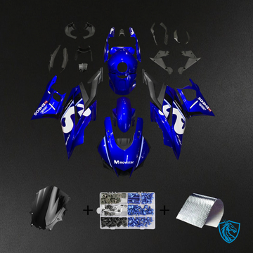 Yamaha YZF R3-YZF R25 (2019-2021) Blue & Logo - Custom ABS Fairing Set