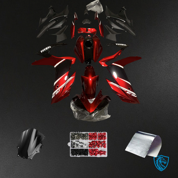 Yamaha YZF R3-YZF R25 (2019-2021) Red & Black Style2 - MERGEment Motorcycle Fairings Kit