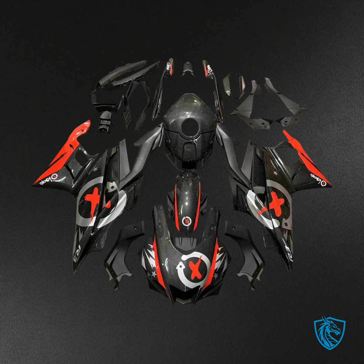 Yamaha YZF R3-YZF R25 (2019-2021) Red & Black Style4 Fairing Kit | ABS Bodywork