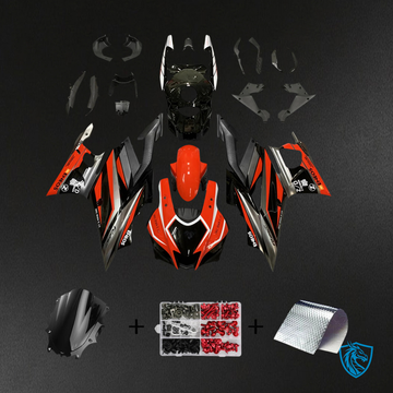 Yamaha YZF R3-YZF R25 (2019-2021) Red & Black Style6 Fairing Kit - Aftermarket ABS Bodywork