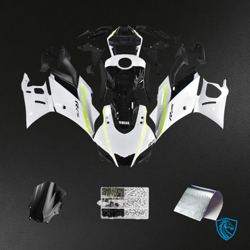 Yamaha YZF R3-YZF R25 (2019-2021) White & Black - MERGEment Motorcycle Fairings Kit