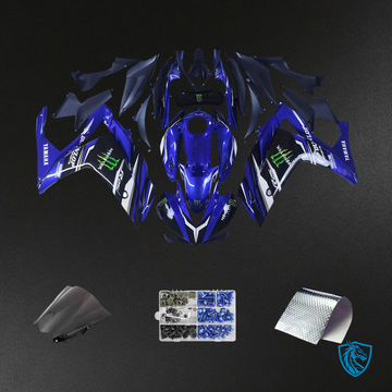Yamaha YZF R3 (2014-2018) & YZF R25 (2015-2017) Black & Blue Claw Fairing Kit | ABS Bodywork