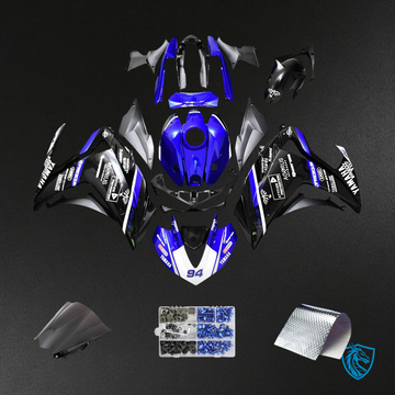 Yamaha YZF R3 (2014-2018) & YZF R25 (2015-2017) Black & Blue - MERGEment Motorcycle Fairings Kit