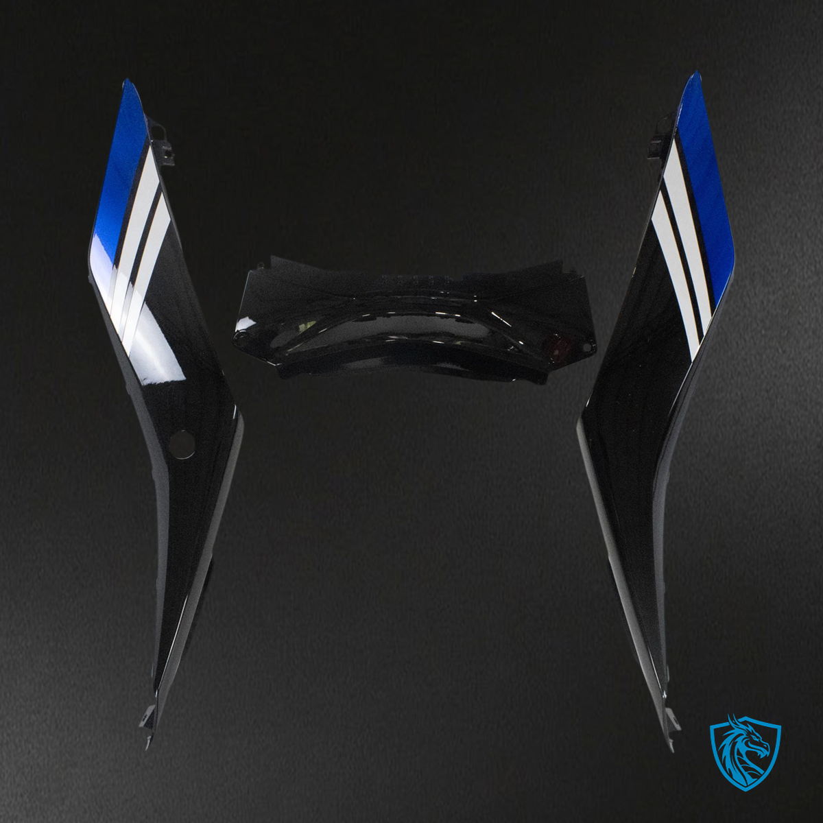 Yamaha YZF R3 (2014-2018) & YZF R25 (2015-2017) Black & Blue R - Custom ABS Fairing Set