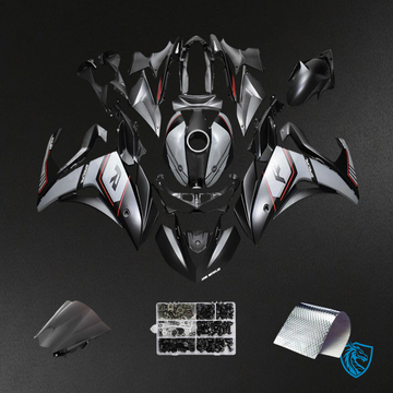 Yamaha YZF R3 (2014-2018) & YZF R25 (2015-2017) Black & Mix Gray Fairing Kit | ABS Bodywork