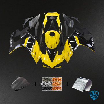 Yamaha YZF R3 (2014-2018) & YZF R25 (2015-2017) Black & Yellow Mix - Custom ABS Fairing Set