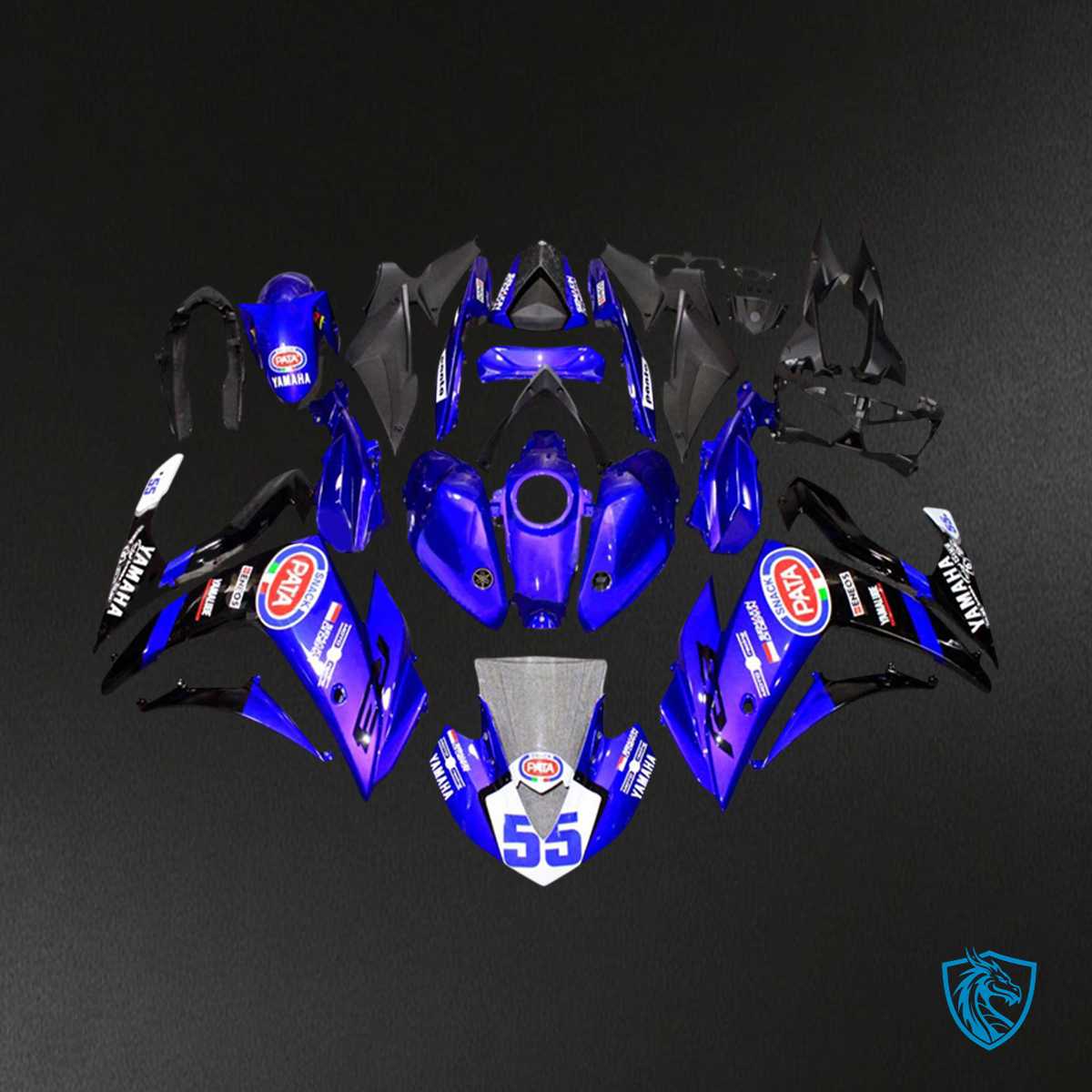 Yamaha YZF R3 (2014-2018) & YZF R25 (2015-2017) Blue Fairing Kit - Aftermarket ABS Bodywork