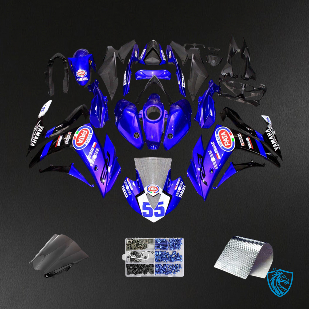 Yamaha YZF R3 (2014-2018) & YZF R25 (2015-2017) Blue Fairing Kit - Aftermarket ABS Bodywork