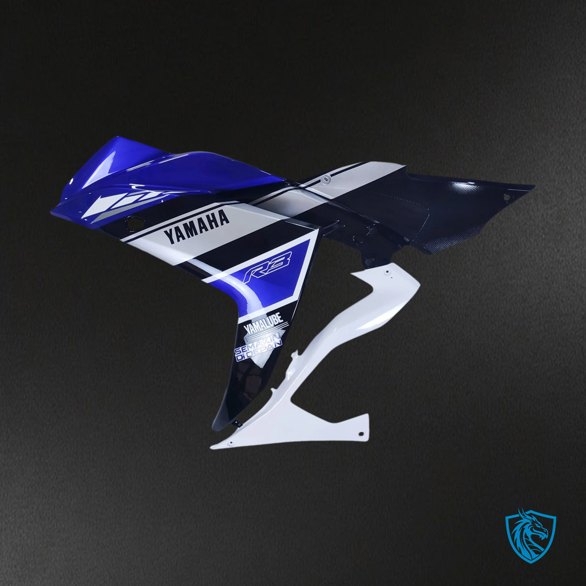 Yamaha YZF R3 (2014-2018) & YZF R25 (2015-2017) Blue & White - MERGEment Motorcycle Fairings Kit