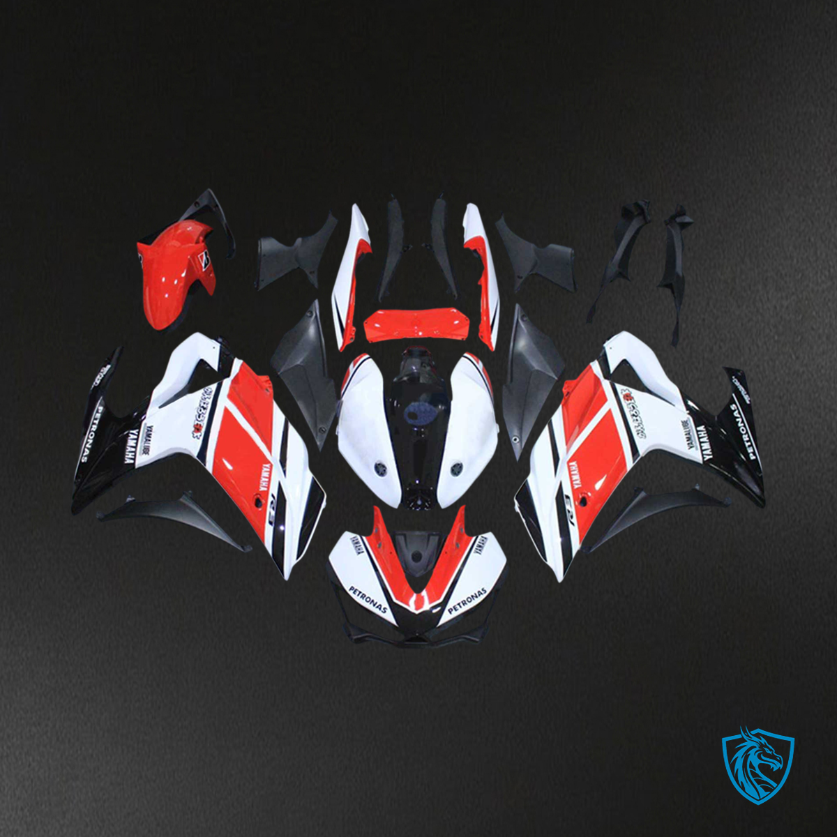 Yamaha YZF R3 (2014-2018) & YZF R25 (2015-2017) Red & White Fairing Kit - Aftermarket ABS Bodywork