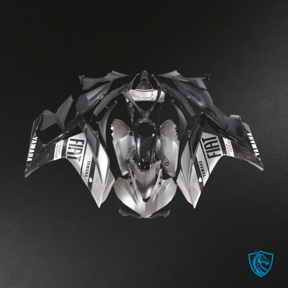 Yamaha YZF R3 (2014-2018) & YZF R25 (2015-2017) Sliver & Black - MERGEment Motorcycle Fairings Kit