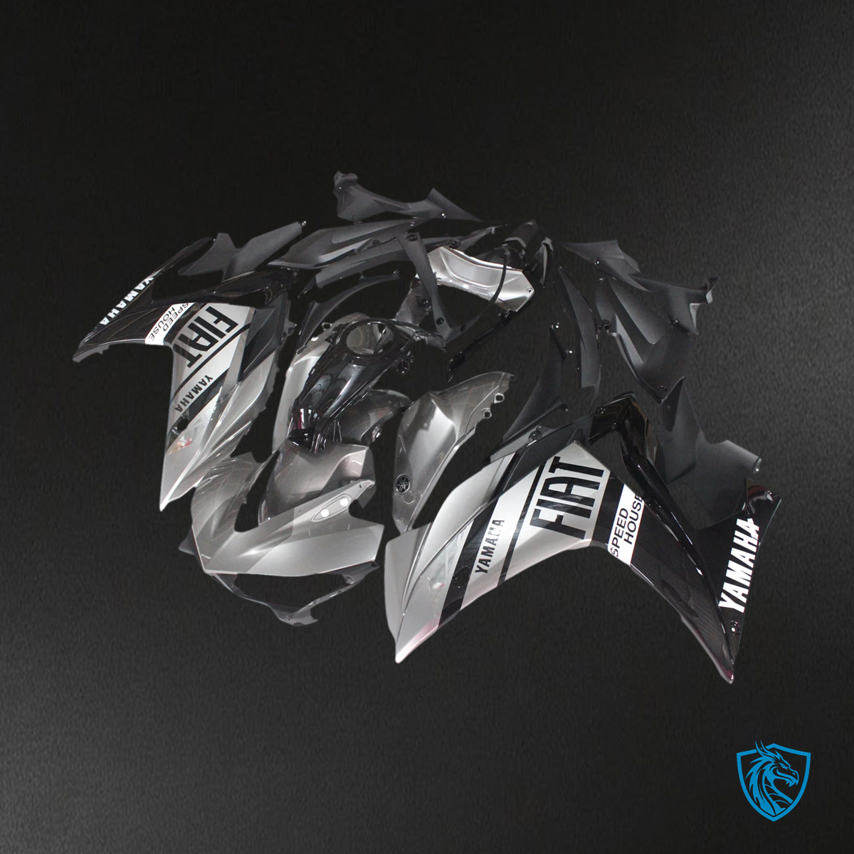 Yamaha YZF R3 (2014-2018) & YZF R25 (2015-2017) Sliver & Black - MERGEment Motorcycle Fairings Kit
