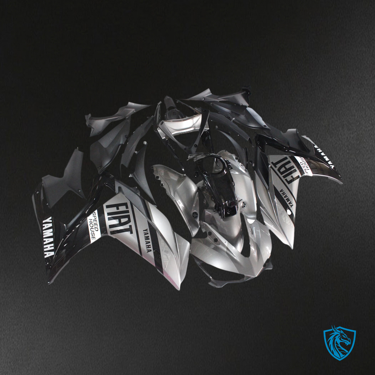 Yamaha YZF R3 (2014-2018) & YZF R25 (2015-2017) Sliver & Black - MERGEment Motorcycle Fairings Kit