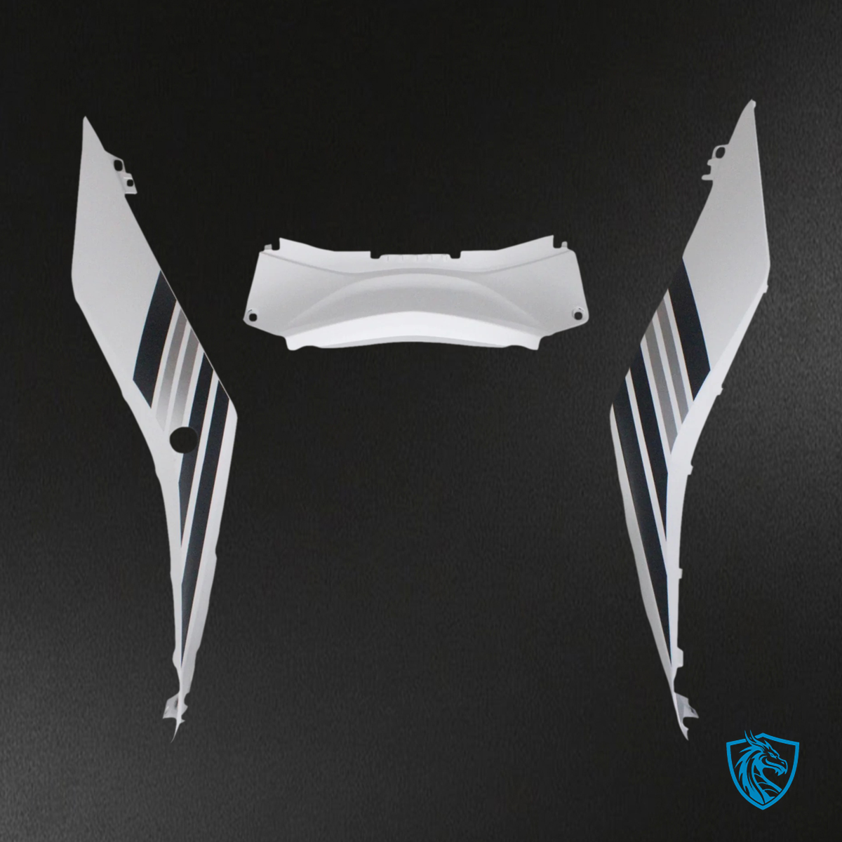 Yamaha YZF R3 (2014-2018) & YZF R25 (2015-2017) White & Black - Custom ABS Fairing Set