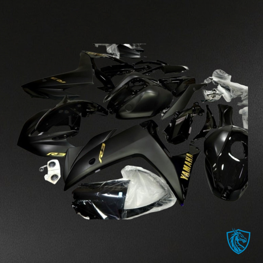 Yamaha YZF R3R25 (2015-2018) Black ABS Bodywork - Fairings Kit
