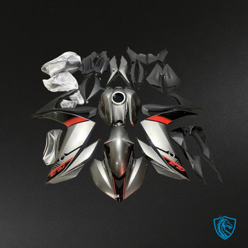 Yamaha YZF R3R25 (2015-2018) Matte Black, Red & Gray - Custom ABS Fairing Kit