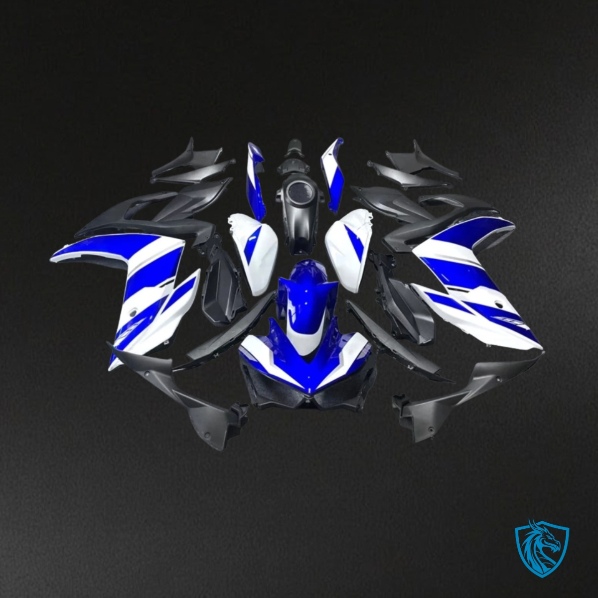 Yamaha YZF R3R25 (2015-2018) Blue & White - Replacement Motorcycle Fairings Kit