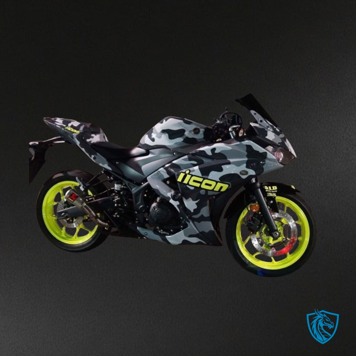 Yamaha YZF R3R25 (2015-2018) Gray, Black & Yellow - Custom ABS Fairing Kit