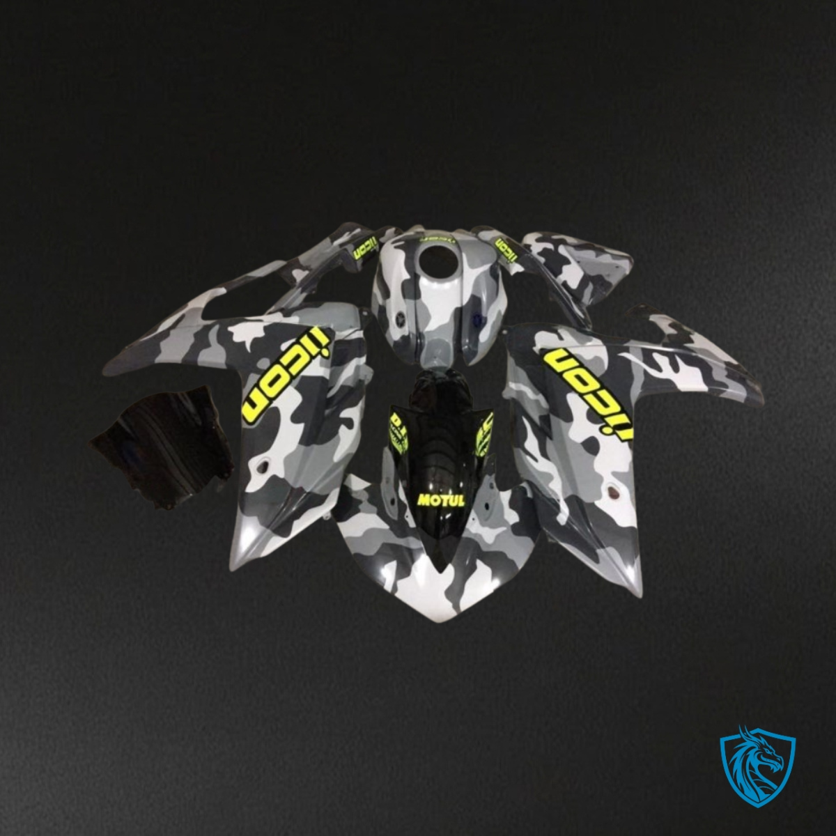 Yamaha YZF R3R25 (2015-2018) Gray, Black & Yellow - Custom ABS Fairing Kit