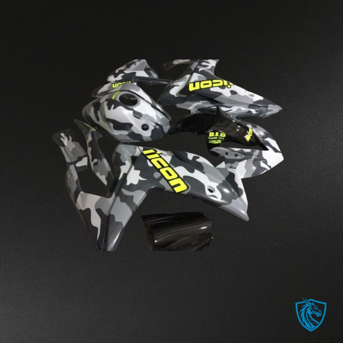 Yamaha YZF R3R25 (2015-2018) Gray, Black & Yellow - Custom ABS Fairing Kit
