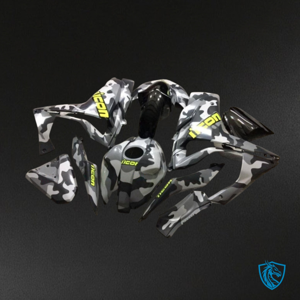 Yamaha YZF R3R25 (2015-2018) Gray, Black & Yellow - Custom ABS Fairing Kit