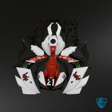 Yamaha YZF R3R25 (2015-2018) Red, White & Black Fairings Kit - Aftermarket ABS Bodywork