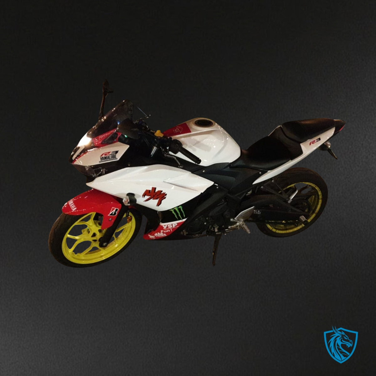 Yamaha YZF R3R25 (2015-2018) Red, White & Black Fairings Kit - Aftermarket ABS Bodywork