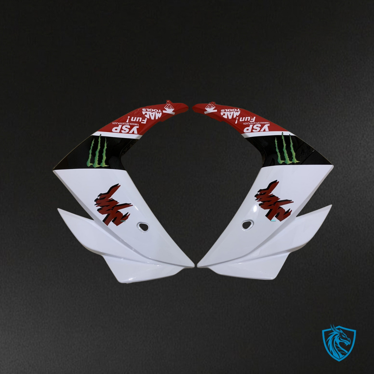 Yamaha YZF R3R25 (2015-2018) Red, White & Black Fairings Kit - Aftermarket ABS Bodywork