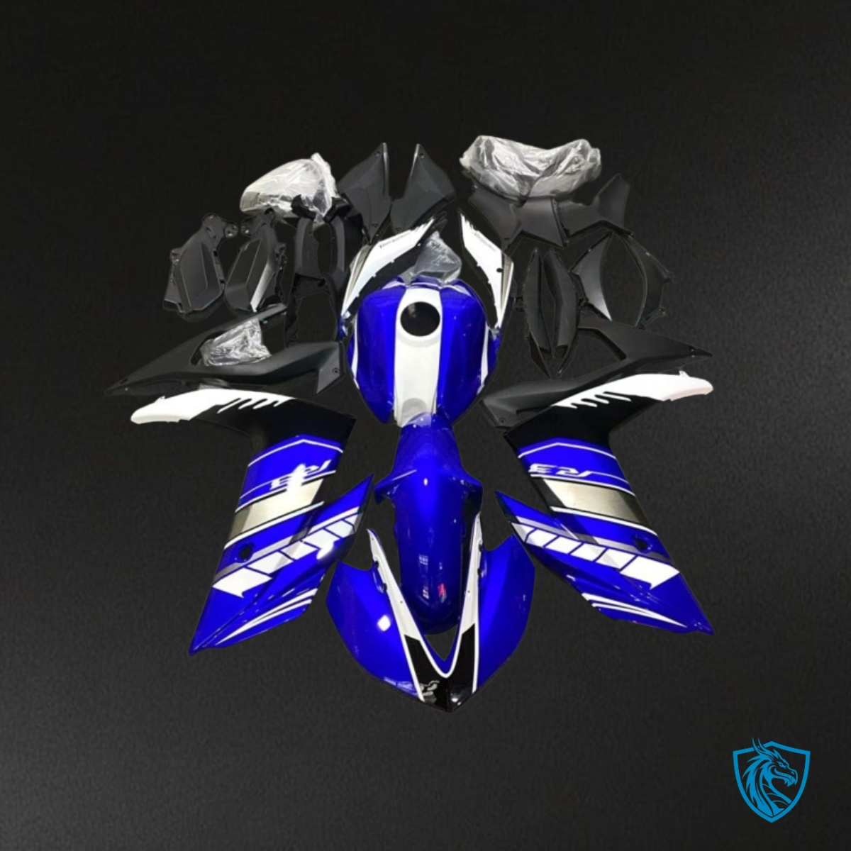 Yamaha YZF R3R25 (2015-2018) Blue, Black & White ABS Bodywork - Fairings Kit