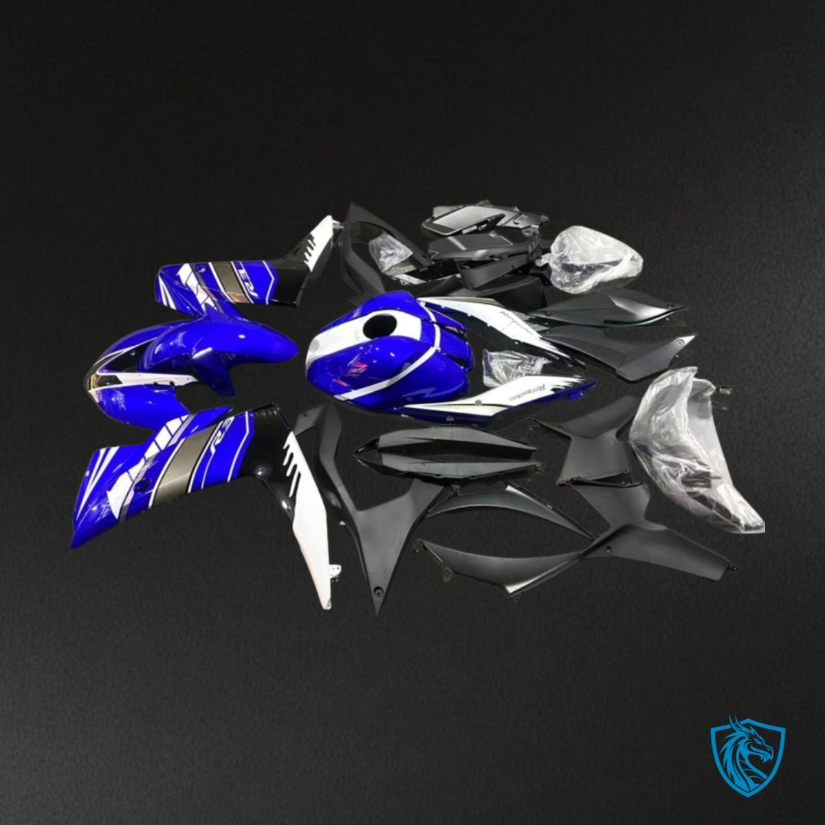 Yamaha YZF R3R25 (2015-2018) Blue, Black & White ABS Bodywork - Fairings Kit