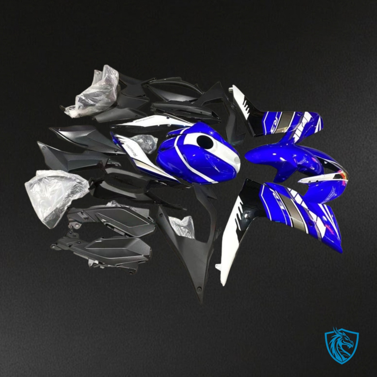 Yamaha YZF R3R25 (2015-2018) Blue, Black & White ABS Bodywork - Fairings Kit