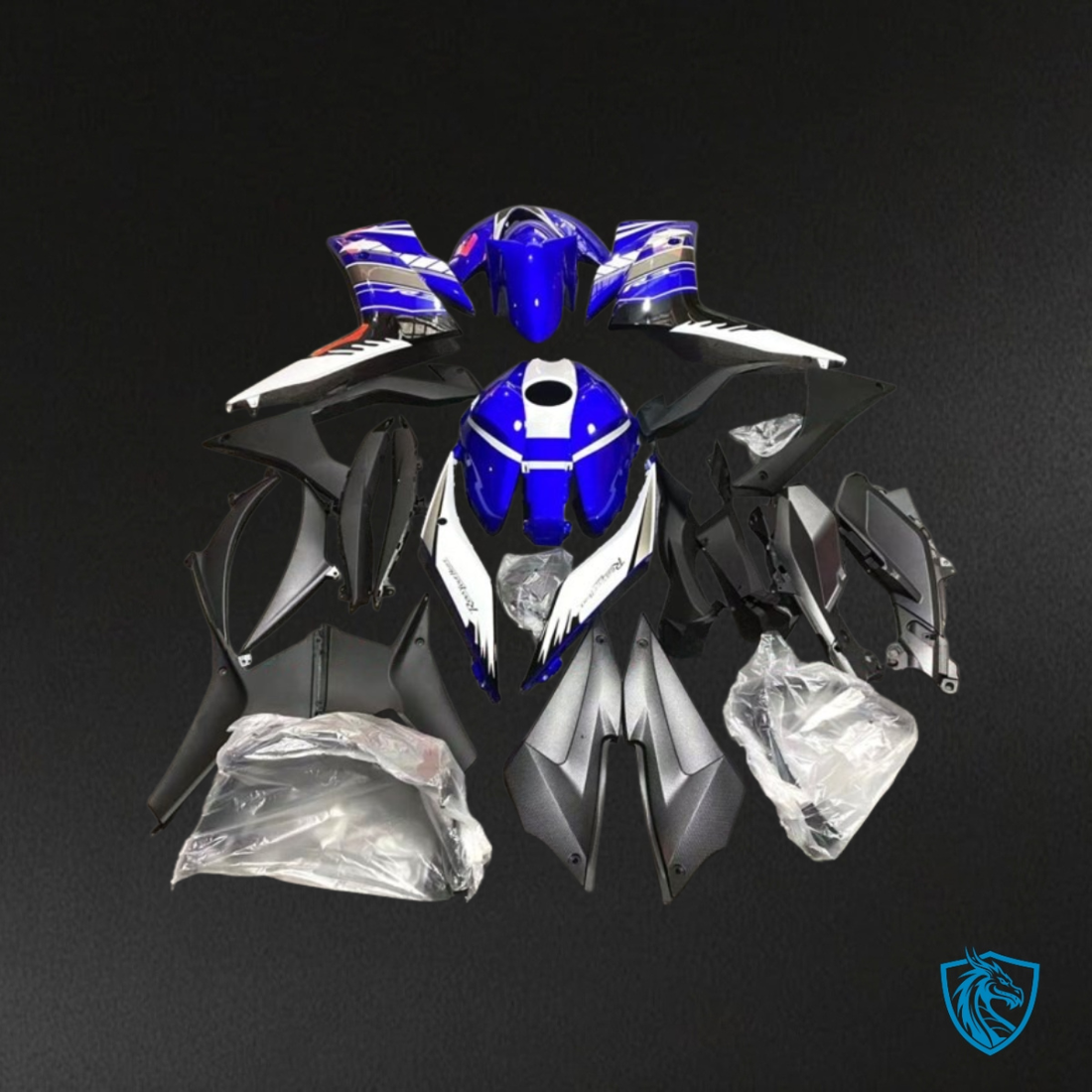 Yamaha YZF R3R25 (2015-2018) Blue, Black & White ABS Bodywork - Fairings Kit