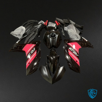 Yamaha YZF R3R25 (2015-2018) Gloss Black & Red Fairings Kit - Aftermarket ABS Bodywork