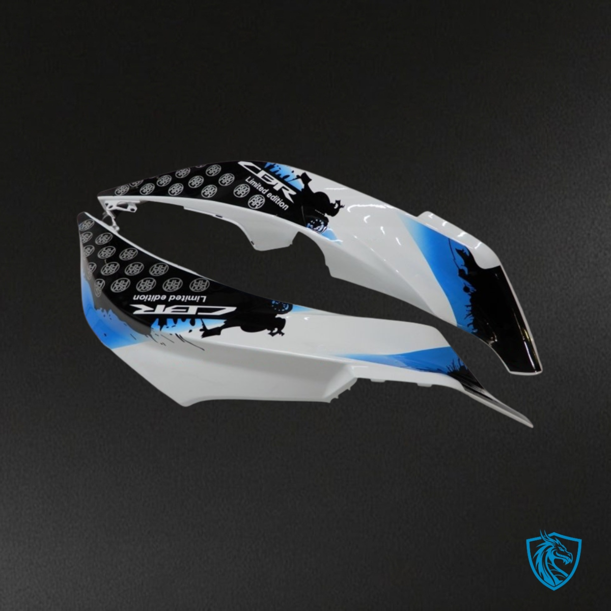 Yamaha YZF R3R25 (2015-2018) Gloss White, Blue & Black - Custom ABS Fairing Kit