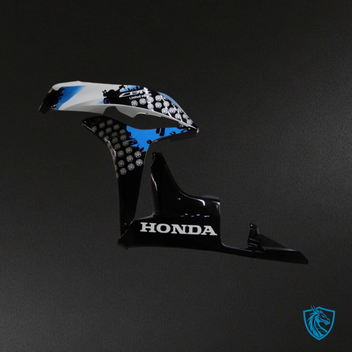 Yamaha YZF R3R25 (2015-2018) Gloss White, Blue & Black - Custom ABS Fairing Kit