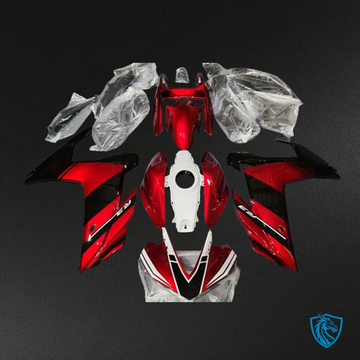 Yamaha YZF R3R25 (2015-2018) White, Red & Black - Custom ABS Fairing Kit