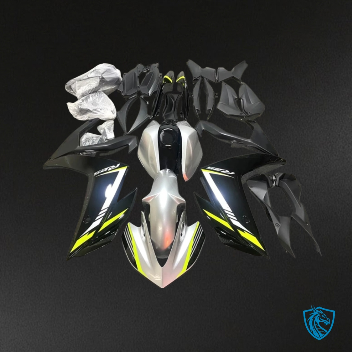 Yamaha YZF R3R25 (2015-2018) Yellow, Black & Gray - Replacement Motorcycle Fairings Kit
