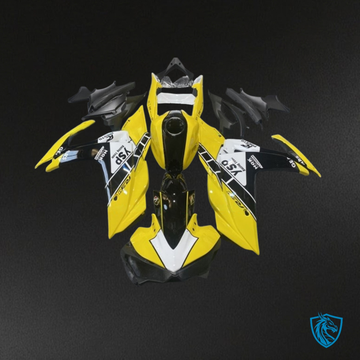 Yamaha YZF R3R25 (2015-2018) Gloss Yellow, White & Black Fairings Kit - Aftermarket ABS Bodywork