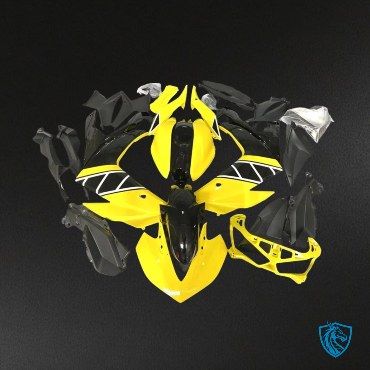 Yamaha YZF R3R25 (2015-2018) Yellow, White & Black ABS Bodywork - Fairings Kit