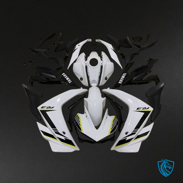 Yamaha YZF R3R25 (2015-2018) White & Black Fairings Kit - Aftermarket ABS Bodywork