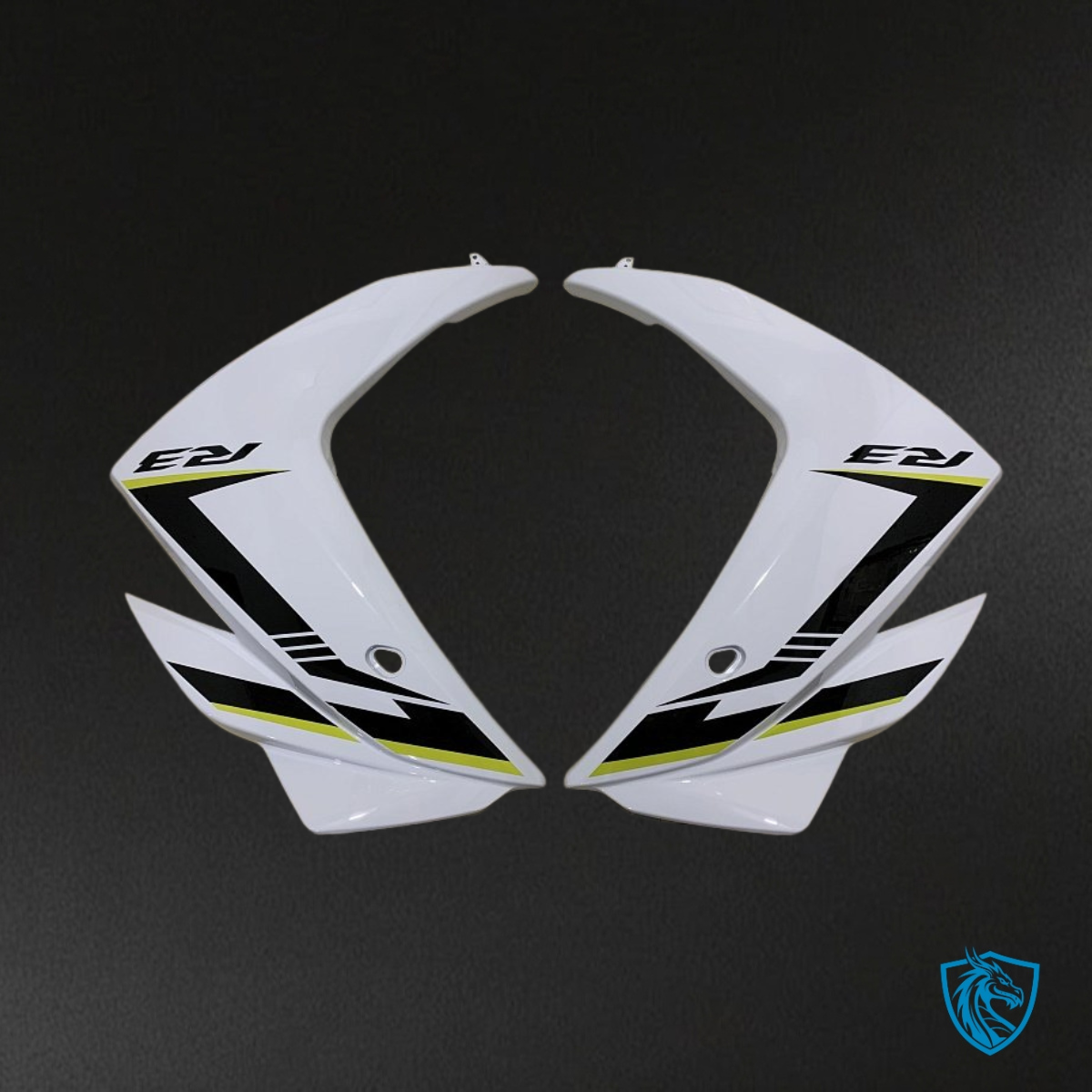 Yamaha YZF R3R25 (2015-2018) White & Black Fairings Kit - Aftermarket ABS Bodywork