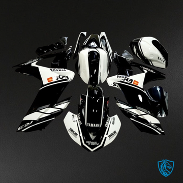 Yamaha YZF R3R25 (2015-2018) Gloss Black & White - Replacement Motorcycle Fairings Kit
