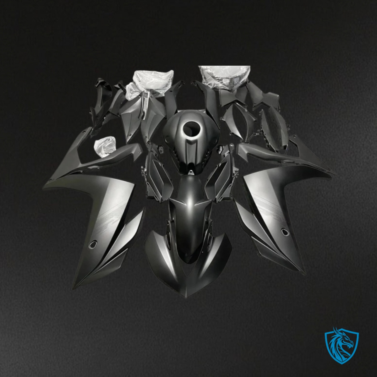 Yamaha YZF R3R25 (2015-2018) Gloss Grey Fairings Kit - Aftermarket ABS Bodywork